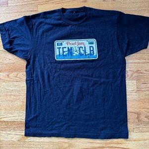 Pearl Jam 2023 Ten Club License Plate 10C Member t-shirt Size Large